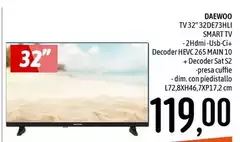 Daewoo - Tv32" 32Dej3hli Smart Tv