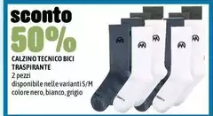 Calzino Tecnico Bici Trasparente