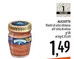 Aliciotte - Filetti Di Alici Distese All' Olio Di Oliva