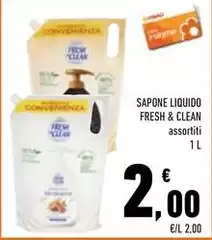Fresh & Clean - Sapone Liquido