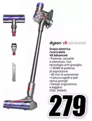 Dyson - V8 Advanced Scopa elettrica Ricaricabile V8 Advanced