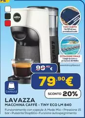 Lavazza - LM 840 Tiny Eco Automatica/Manuale Macchina Per Caffè A Capsule 0,6 L