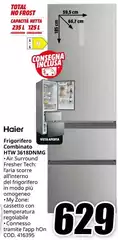 Haier - Frigorifero Combinato HTW 3618DMG