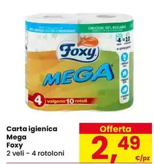 Foxy - Carta Igienica Mega