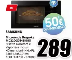 Samsung - Microonde Besooke MC32DG7646KE01