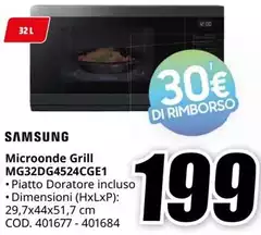 Samsung - Microonde Grill MG32DG4524CGE1200