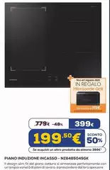 Samsung -  NZ64B5045GK Piano Cottura A Induzione 60cm Slim Fit Flex Zone, 4 Zone Cottura Limitatore Di Potenza WiFi