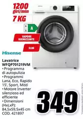 Hisense - Lavatrice WFQP701219VM