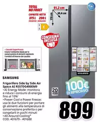 Samsung - Frigorifero Side By Side Air Space AI R597DG400EM9