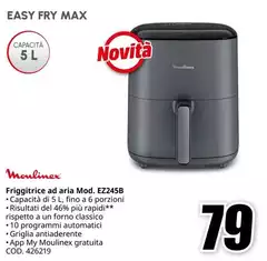 Moulinex - Friggitrice Ad Aria Mod. EZ245B