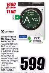 Electrolux - Lavatrice Serie 700 Steamcare EW7FCH411G