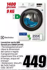Electrolux - Lavatrice Serie 600 EW6FCH19G