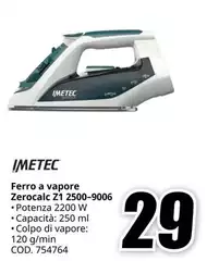 Imetec - Ferro A Vapore Zerocalc Zl 2500-9006