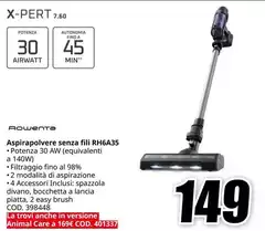 Rowenta - Aspirapolvere Senza Fili RH6A35
