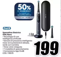 Oral b - Spazzolino Elettrico I09S Nero