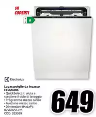 Electrolux - E656600l Lavastoviglie Da Incasso