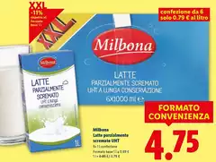 Milbona - Latte Parzialmente Scremato UHT