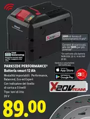 Parkside Performance - Batteria Smart 12 Ah