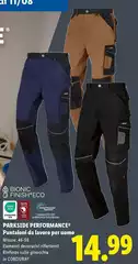 Parkside Performance - Pantaloni Da Lavoro Per Uomo