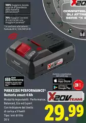 Parkside Performance - Batteria Smart 4 Ah