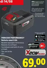 Parkside Performance - Batteria Smart 8 Ah