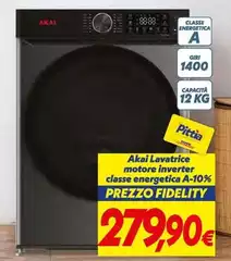 Akai -  Lavatrice Motore Inverter Classe Energetica A-10%