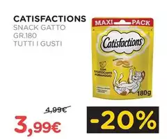 Catisfactions - Snack Gatto Gr.180 Tutti I Gusti