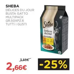 Sheba - Delices Du Jour Busta Gatto Multipack Gr.50xpz.6 Tutti I Gusti