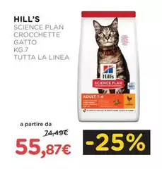 Hill's - Science Plan Crocchette Gatto Kg.7 Tutta La Linea
