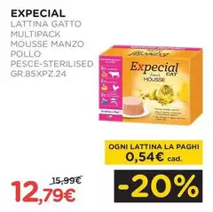 Lattina Gatto Multipack Mousse Manzo Pollo Pesce-sterilised