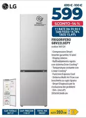 LG - Frigorifero GBV22L0EPY