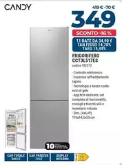 Candy - City Combi CCT3L517ES Libera Installazione 260 L E Argento