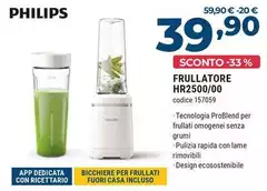 Philips - 5000 Series Eco Conscious Edition HR2500/00 Frullatore Serie 5000