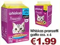 Whiskas - Pranzetti Gatto Ass. X 6