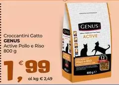 Genus - Croccantini Gatto Active Pollo E Riso