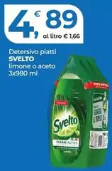 Svelto - Detersivo Piatti Limone O Aceto
