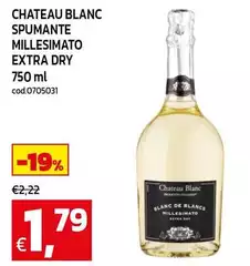 Blanc - Spumante Millesimato Extra Dry