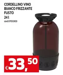 Cordellino Vino Bianco Frizzante Fusto