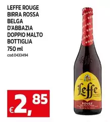 Leffe - Birra Rossa Belga D'abbazia Doppio Malto Bottiglia