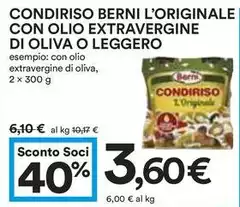 Berni - Condiriso  L'Originale Con Olio Extravergine Di Oliva O Leggero