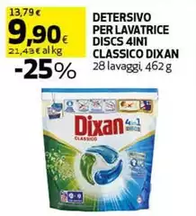 Dixan - Detersivo Per Lavatrice Discs 4in 1 Classico