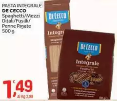 De Cecco - Pasta Integrale