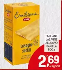 Barilla emiliane - Lasagne All'Uovo