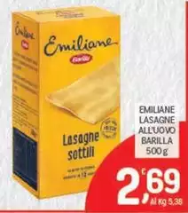 Barilla emiliane - Lasagne All'uovo