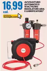 Su - Avvolgtubo Automatico 10 M/Fitro Regolatore Aria E Lubrificatore