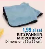 Kit 2 Panni In Microfibra