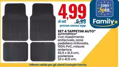 Set 4 Tappetini Auto