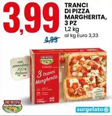 Tre Mulini - Tranci Di Pizza Margherita, 3 Pz