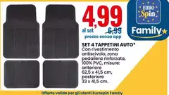 Set 4 Tappetini Auto