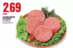 Hamburger Di Suino